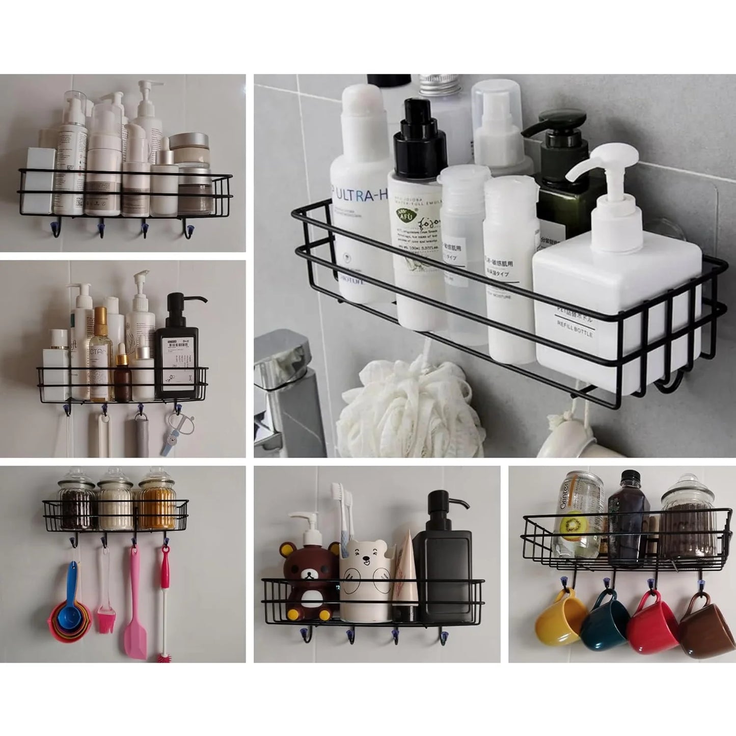 Corner Shelf Organizer – Pack of 2 | Rustproof Wall Mounted